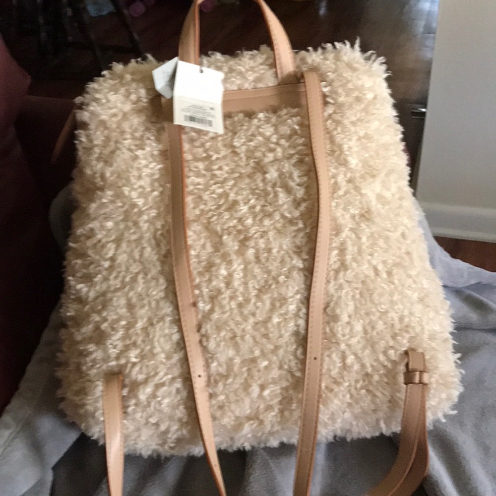 Target brand Sherpa type book bag bnwt